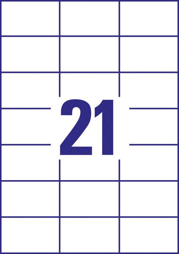 Číslo 21 je umiestnené v strede obdĺžnikovej mriežky s modrými čiarami na bielom pozadí.