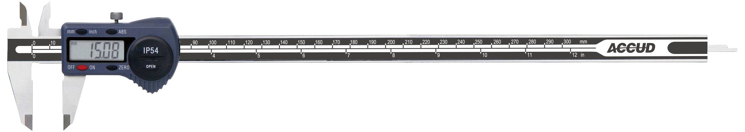 Accud 1601073 Digitale schuifmaat 300 mm IP54 afbeelding