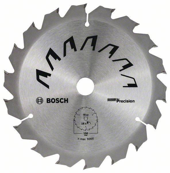 Bosch Accessories Precision 2609256D62 Hardmetaal-cirkelzaagblad 150 X 16 Mm Aantal Tanden, 18 1 Stuk(s)