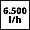 '6.500 l/h' v tučných čiernych čísliciach.