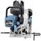 Na bielom pozadí je zobrazená modrá ručná kotúčová píla s ochranným krytom a čiernou rukoväťou.