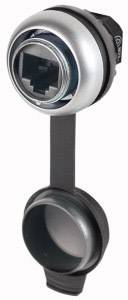 Eaton M22-RJ45-SA Elemento frontale 107413 Custodia spina RJ45 Numero di poli 8 Nero 1 pz.