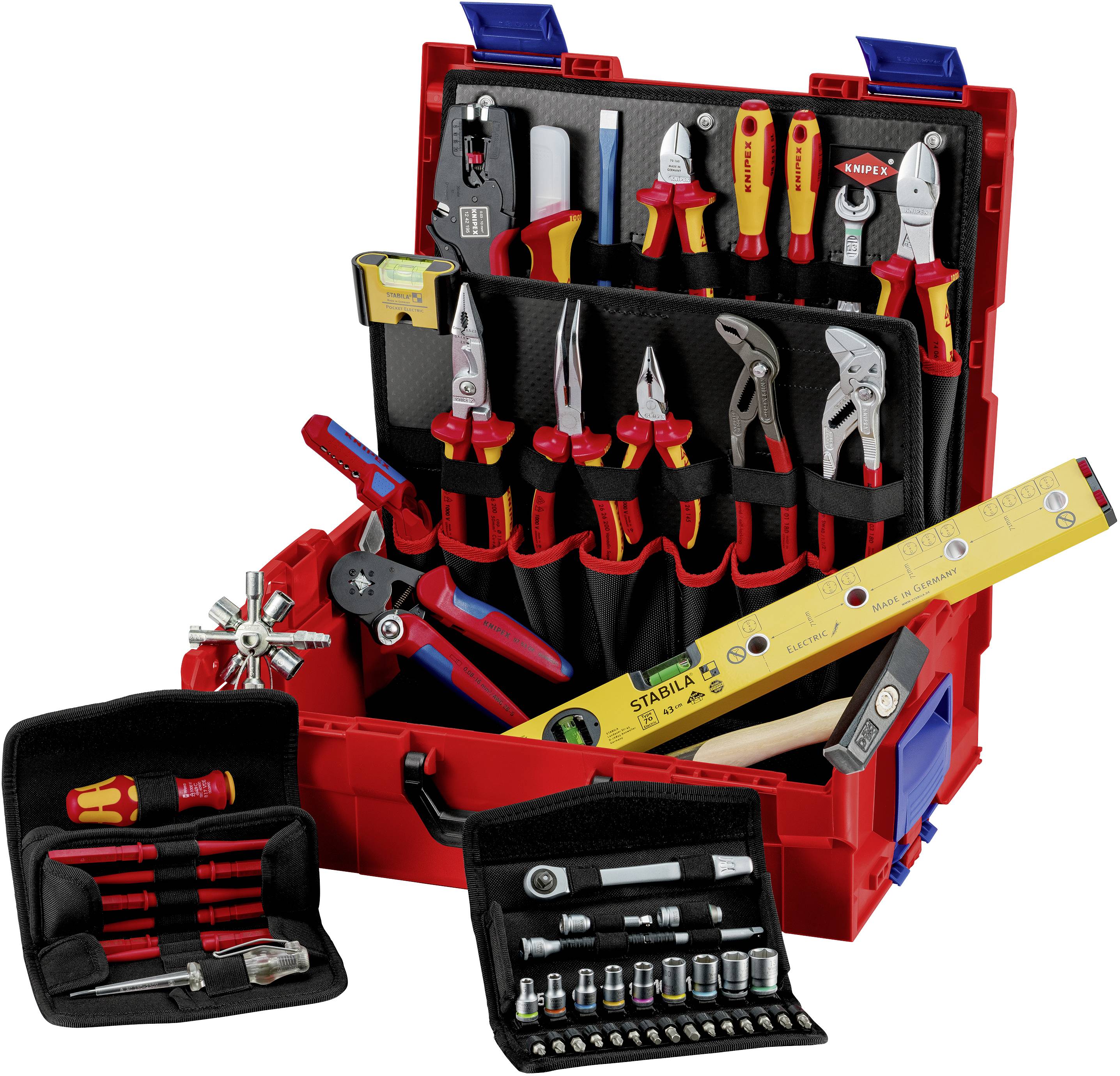 Knipex L-Boxx 00 21 19 LB E VDE Verktygsväska med utrustning 65 delar (L x B x H) 311 x 442 x 107 mm