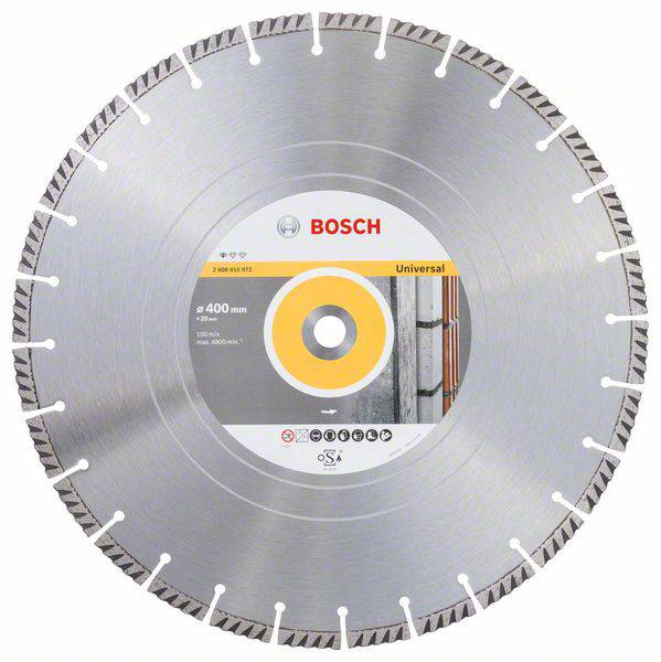 Bosch Accessories 2608615072 Standard for Universal Speed Diamanten doorslijpschijf Diameter 400 mm Boordiameter 20 mm 1 stuk(s) afbeelding