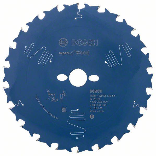 Bosch Accessories Expert for Wood 2608644340 pílový kotúč 254 x 30 x 1.8 mm Počet zubov (na palec): 22 1 ks