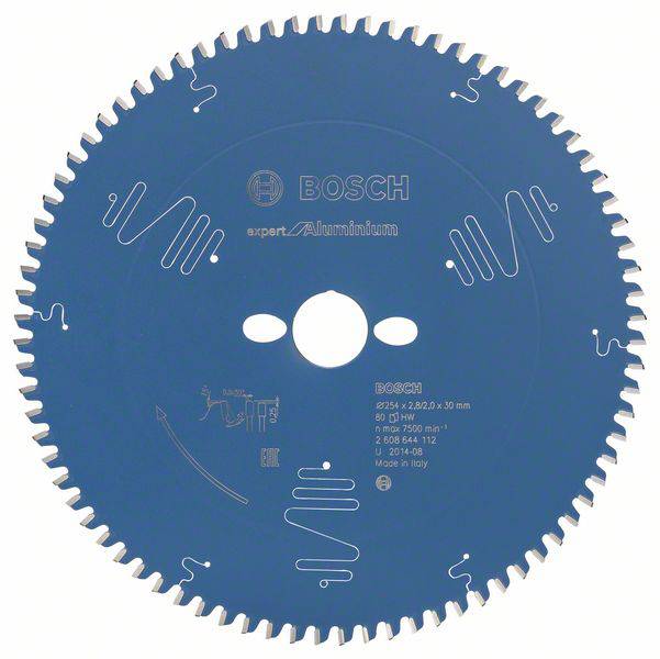 Bosch Accessories Expert for Aluminium 2608644112 pílový kotúč 254 x 30 x 2 mm Počet zubov (na palec): 80 1 ks