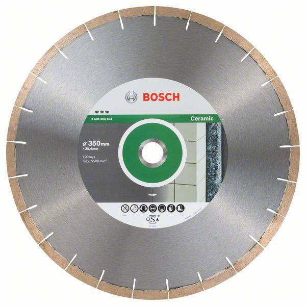 Bosch Accessories 2608603603 Best for Ceramic+Stone diamantový rezný kotúč Priemer 350 mm Ø otvoru 25.40 mm 1 ks