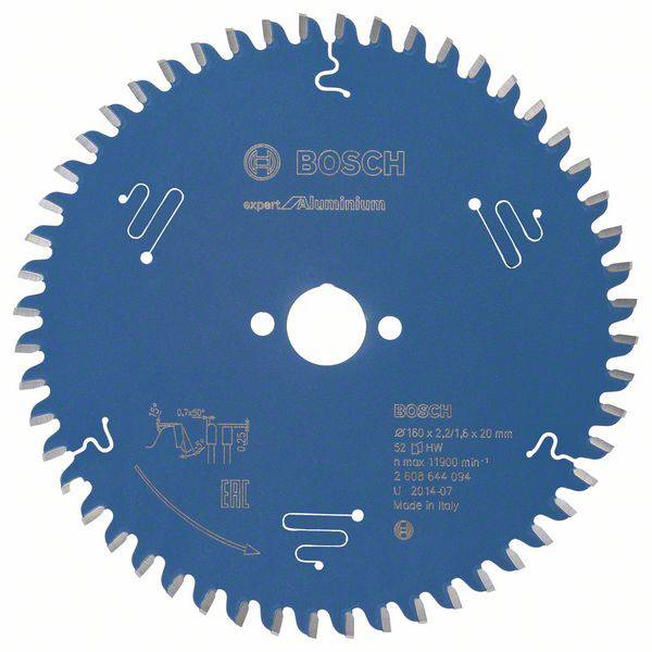 Bosch Accessories Expert for Aluminium 2608644094 pílový kotúč 160 x 20 x 1.6 mm Počet zubov (na palec): 52 1 ks