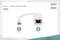 USB Type-C Gigabitový Ethernetový Adaptér s USB-C a RJ45 konektormi, obrázok adaptéra s pripojovacím káblom.