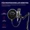 Mikrofón pre profesionálnu prácu s mikrofonovou konzolou, kardioidnou charakteristikou a USB pripojením, vhodný pre streaming a podcasting.
