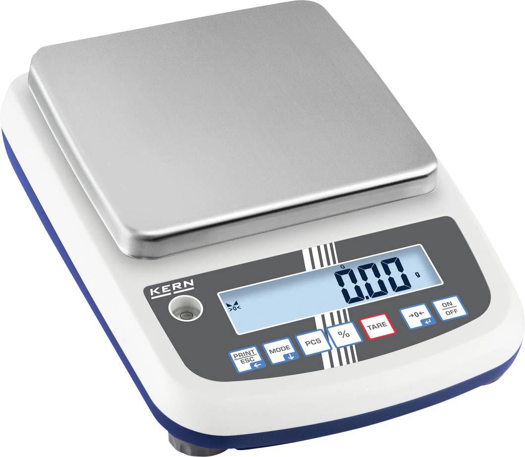 Kern PFB-A Bilancia di precisione Portata max. 6000 g Risoluzione 0.05 g via alimentatore a spina Multicolore