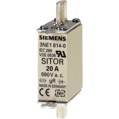 Siemens 3NE18150 sada poistiek   Veľkosť poistky = 0  25 A  690 V 1 ks