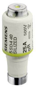 Biela poistka od Siemensu, typ 5SD440, s prúdom 25A a napätím 500V.