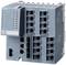 Priemyselný switch Siemens Scalance XM416-4C s viacerými ethernetovými portmi a LED indikátormi pre sieťovú konektivitu a diagnostiku.
