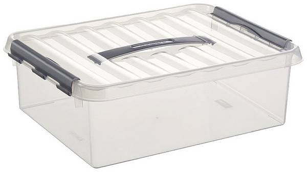 Helit úložný box Sunware Q-line priehľadná 10 l (š x v x h) 30 x 11 x 40 cm 6 ks