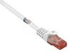Renkforce RF-5044028 RJ45 sieťové káble, prepojovacie káble CAT 6 U/UTP 5.00 m biela s ochranou, bez halogénov 1 ks