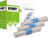 KMP O-T37V toner kombinované balenie náhradný OKI 44973535, 44973534, 44973533 zelenomodrá, purpurová, žltá 1500 Seiten kompatibilná náplň do tlačiarne
