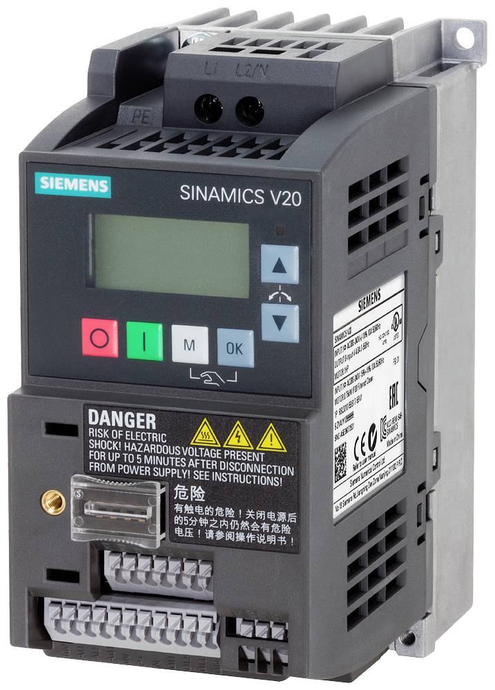 Siemens Inverter base 6SL3210-5BB15-5BV1 0.55 kW 200 V, 240 V