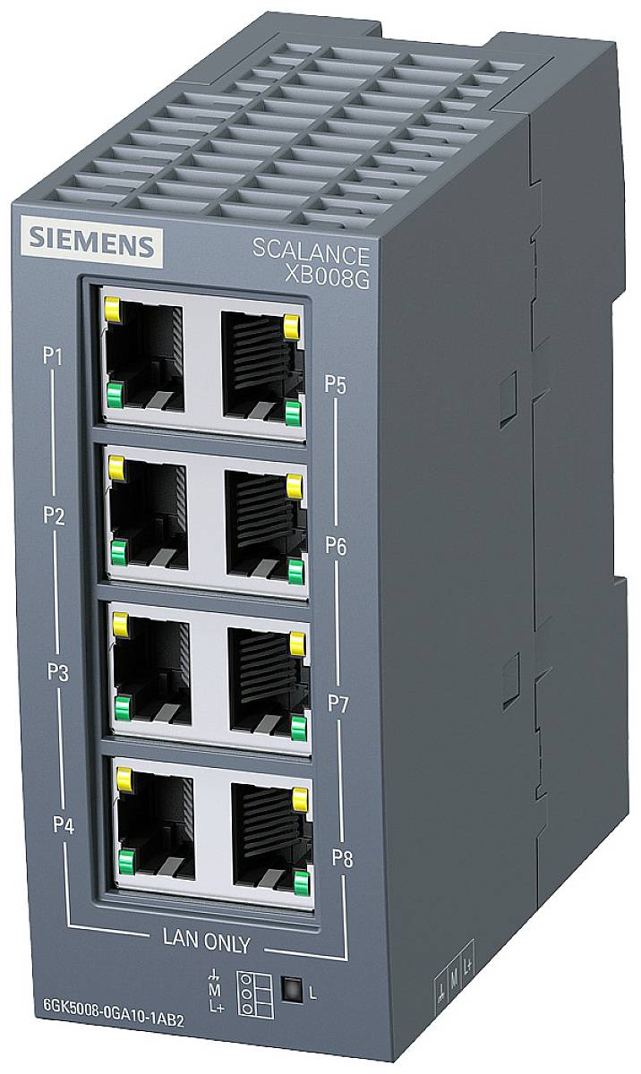 Siemens 6GK5008-0GA10-1AB2 Switch ethernet industriale 10 / 100 / 1000 MBit/s