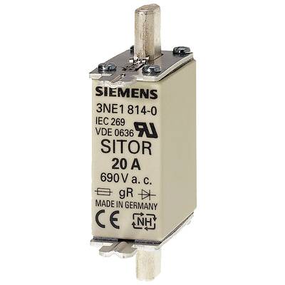Siemens 3NE18020 sada poistiek   Veľkosť poistky = 0  40 A  690 V 1 ks