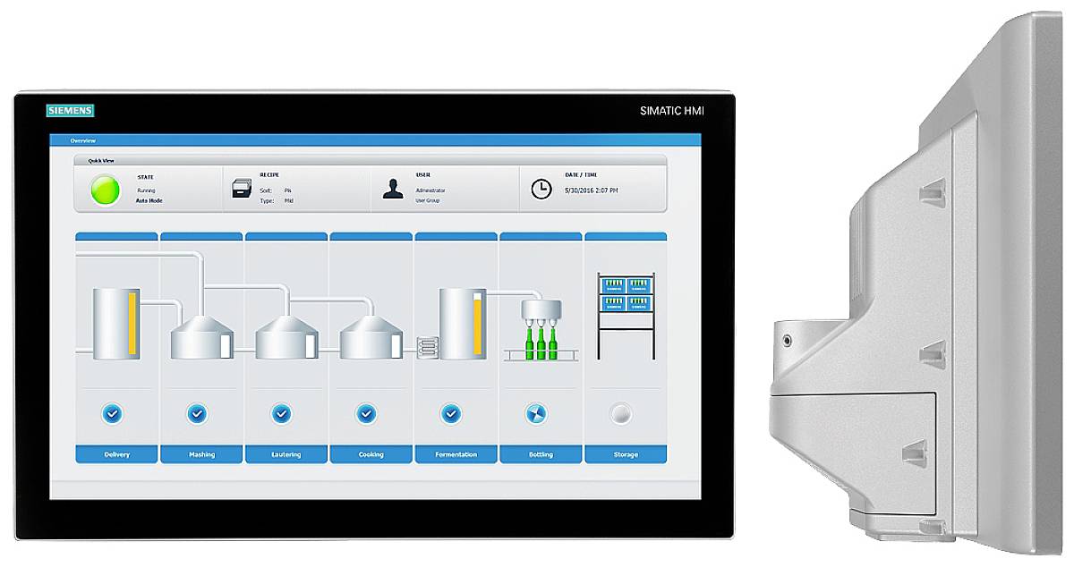 Siemens 6AV2124-0QC24-0BX0 6AV21240QC240BX0 Display PLC