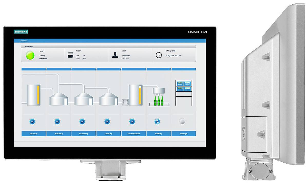 Siemens 6AV2124-0QC24-1AX0 6AV21240QC241AX0 Display PLC