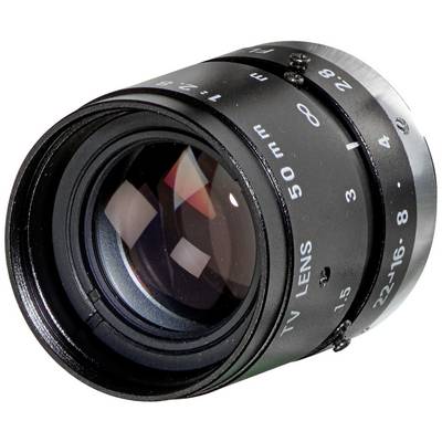Objektív s ohniskovou vzdialenosťou 50 mm a nastaviteľnou clonou.
