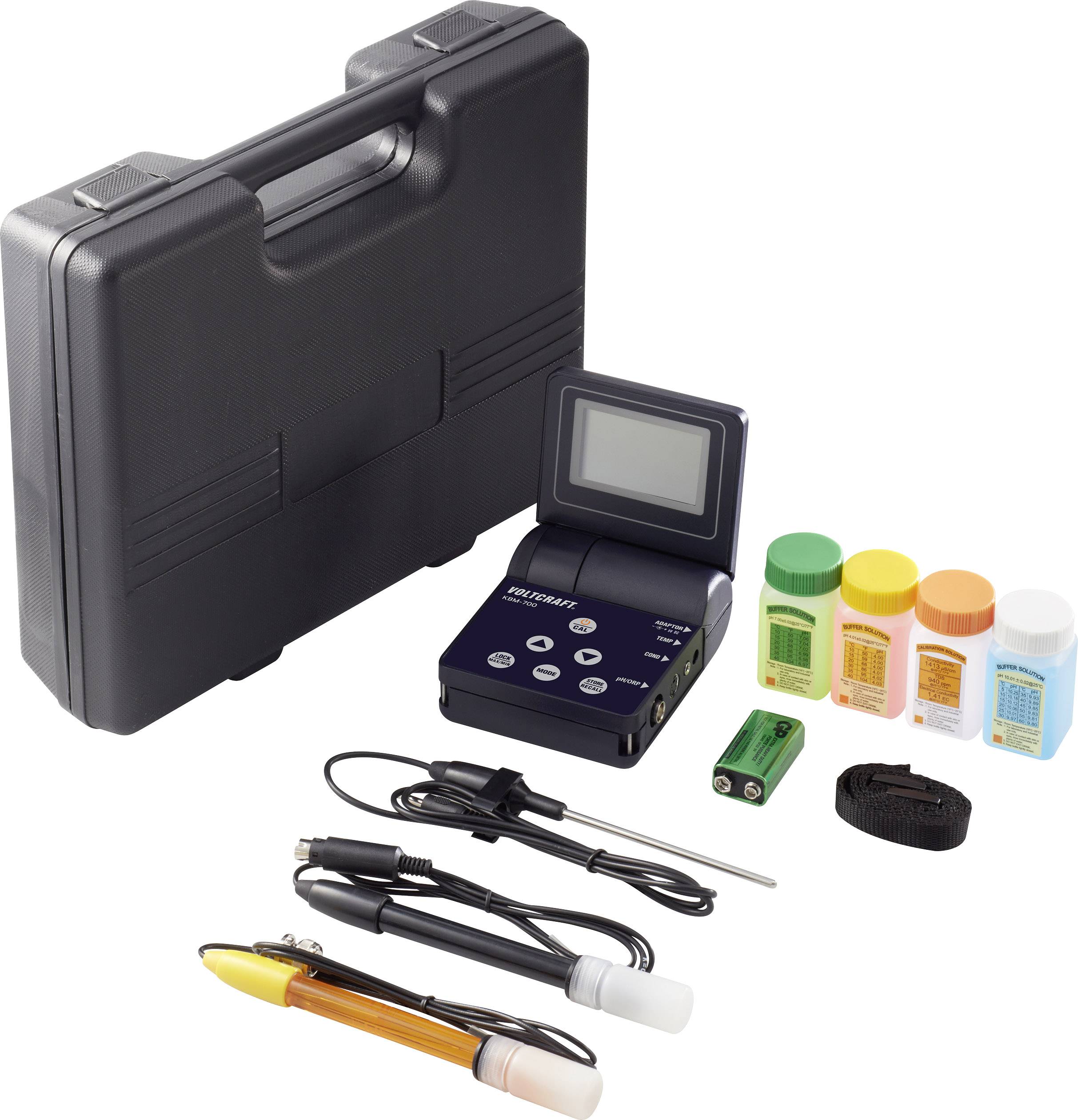 VOLTCRAFT KBM-700 Misuratore combinato Conduttività, pH, Redox (ORP), Temperatura, Sale