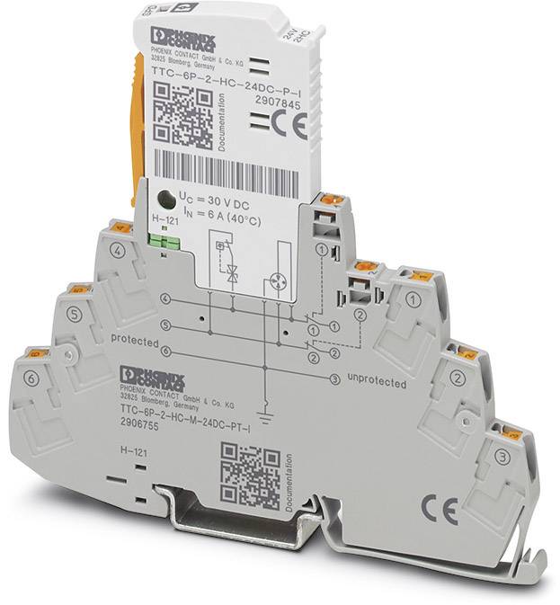 Elektronické zariadenie s viacerými možnosťami pripojenia, označené technickými špecifikáciami. Prevažne v sivej a oranžovej farbe.
