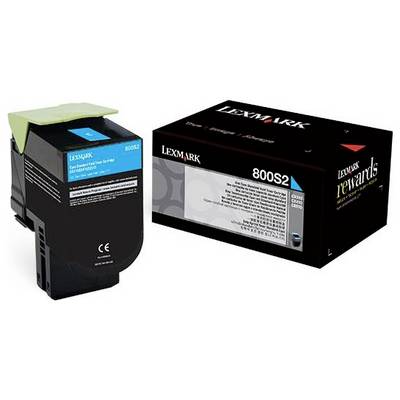 Lexmark 800S2 CX310 toner originál zelenomodrá Maximálny rozsah stárnek 2000 Seiten