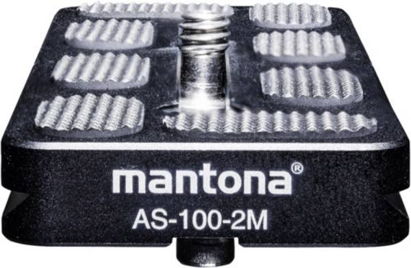 Mantona AS-100-2M doska pre rýchlu výmenu Vonkajší závit=1/4", 3/8"