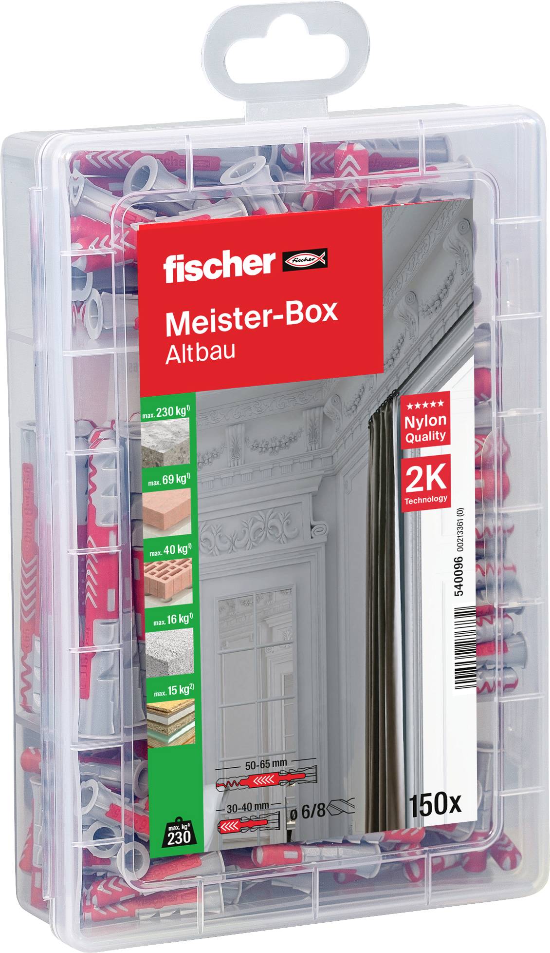 Fischer box s výberom hmoždiniek 540096 1 ks