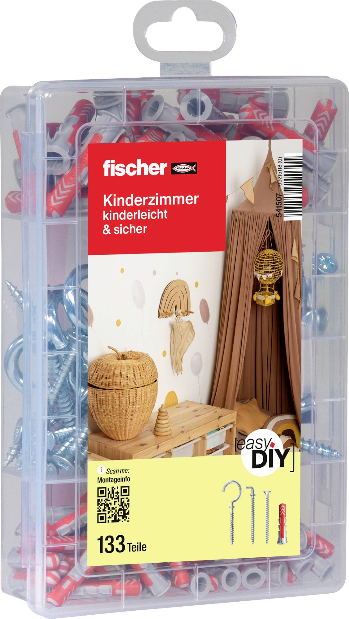 Fischer box s výberom hmoždiniek 541507 1 ks