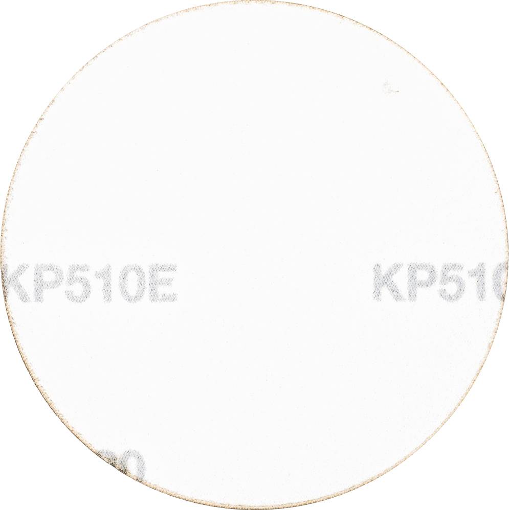 Guľatý, biely brúsny kotúč s nápisom 'KP510E'.