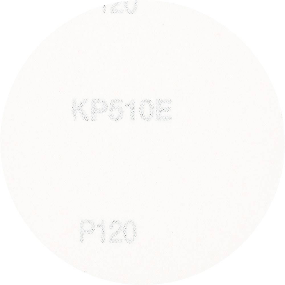 Brúsny papier s nápisom 'KP510E' a 'P120'.