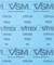 Modré brúsne plátno s potlačou 'VSM', 'CP918A', 'P600' a 'Made in Germany'. Hlavný text: 'VITEX'. Produktové označenia a číslo zrnitosti sú viditeľné.