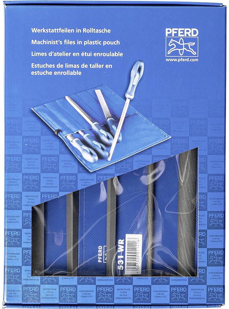 PFERD TOOLS 11801531 Kit di lime da officina HEI2 in borsa a rullo in PVC incl. Cartone esterno Lunghezza 200 mm 1 pz.