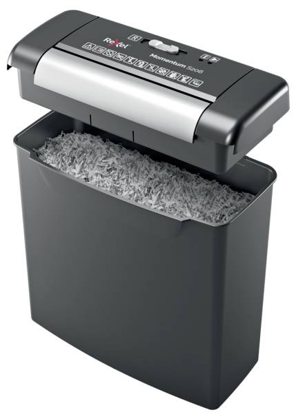 Rexel Momentum S206 skartovačka prúžkový rez 6 mm 9 l Počet listov (max.): 6 listov Krížový rez sponky do zošívačky, kan-2