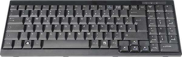 Digitus DS-72000DE káblový KVM tlačidlo nemecká, QWERTZ čierna
