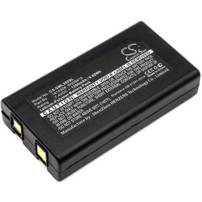 Čierny akumulátor s bielym textom: 'Model č.: CS-DML305XL', 'Batériový pack', '3,6V', '3000mAh', výrobca Shenzhen HENZENS Technology Co., Limited.