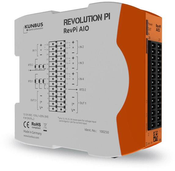 Revolution Pi by Kunbus RevPi AIO PR100250 Modulo espansione PLC 24 V