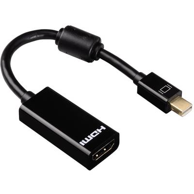 Hama 00053768 DisplayPort / HDMI adaptér [1x mini DisplayPort zástrčka - 1x HDMI zásuvka] čierna  
