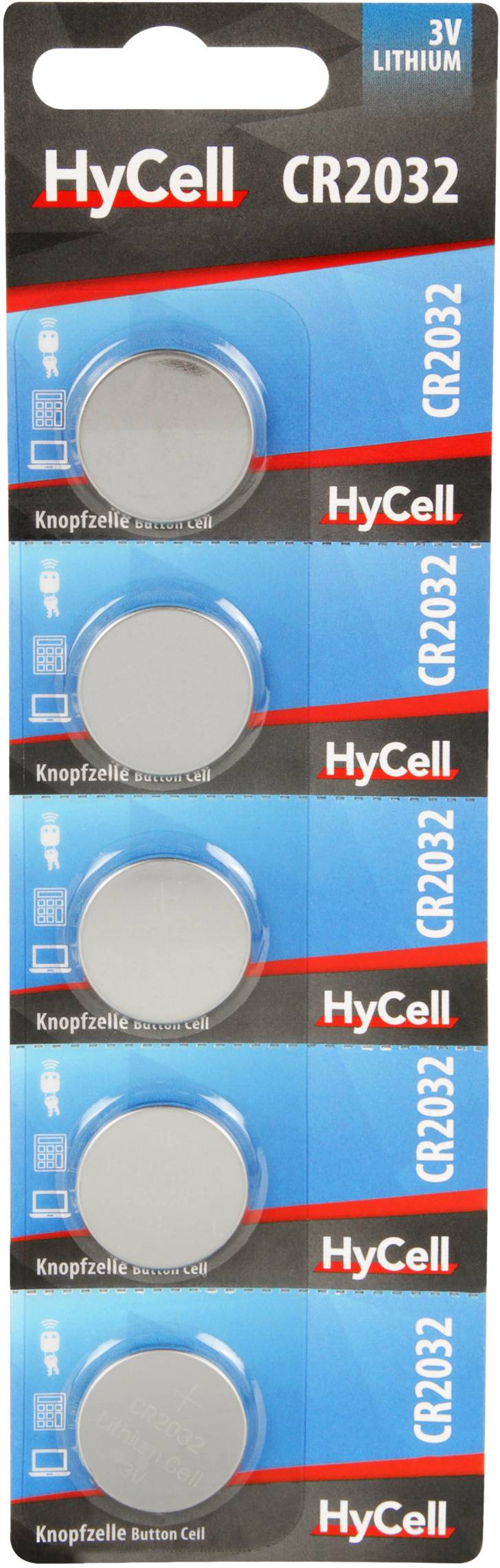 HyCell CR2032 gombíková batéria CR 2032 lítiová 200 mAh 3 V 5 ks