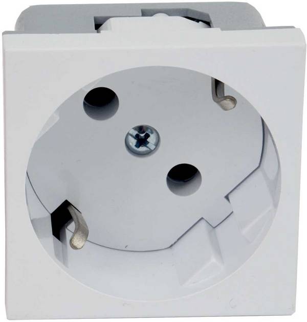 KOPOS QS 45x45_HB prístrojová vložka jednonásobná zásuvka (d x š) 45 mm x 45 mm 1 ks biela