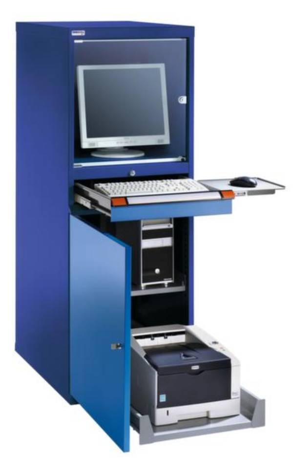 Thur-Metall PC skriňa svetlomodrá (š x v x h) 60.5 x 1.6 x 72.3 cm 84836501 1 ks