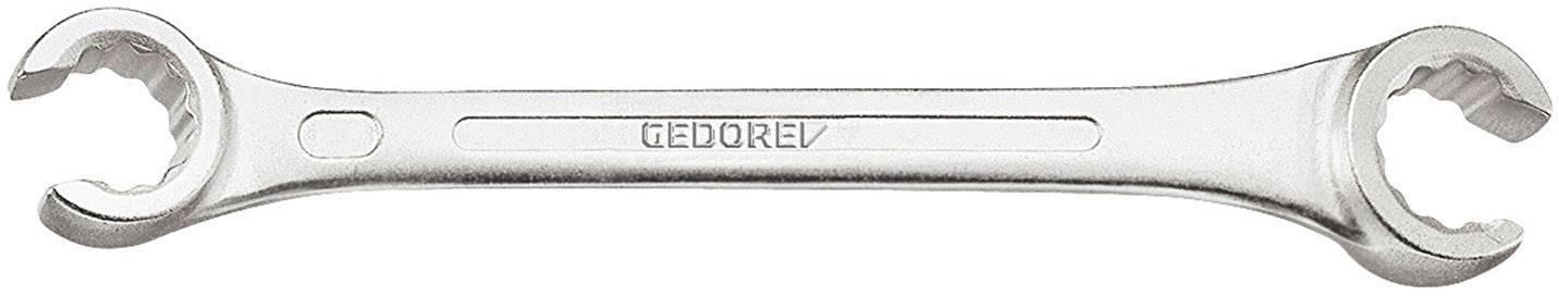 Strieborný nastaviteľný kľúč s nápisom 'GEDORE' uprostred, vhodný pre špeciálne skrutky a matice.