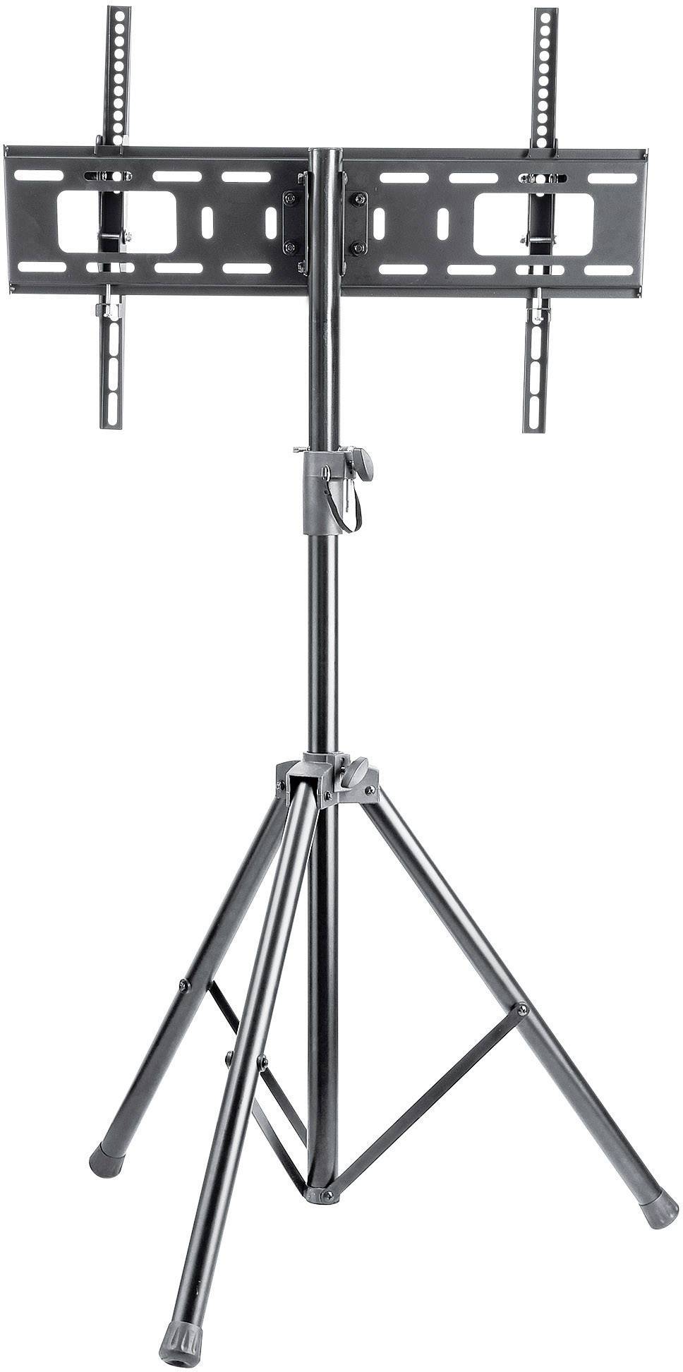 Manhattan 461412 Piedistallo per TV Regolabile in altezza , Inclinabile, Rinforzo regolabile , Pieghevole 94,0 cm (37) - 177,8 cm (70) Regolabile in a