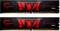 Dva RAM moduly s nápisom 'G.SKILL Aegis DDR4', dizajn v červeno-čiernej farbe, vhodné pre vysoko výkonné počítače.