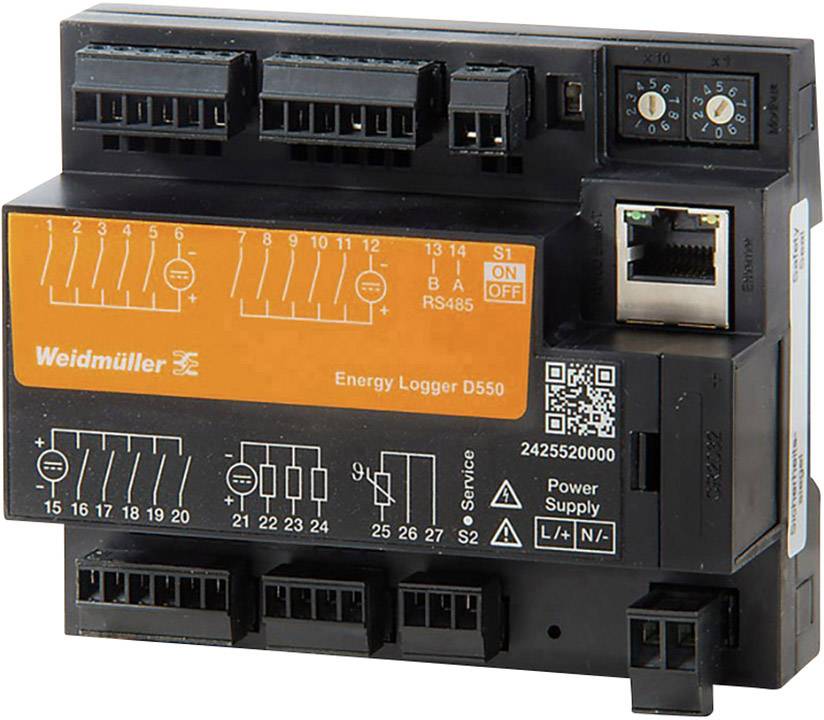 Weidmüller ENERGY LOGGER D550 Digitalt måleapparat til indbygning