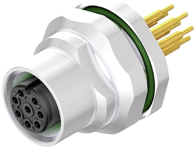 Weidmüller 2421940000 Sensor-, aktuator-stik, M12 Tilslutning, indbygning Pol-tal (RJ): 8 10 stk